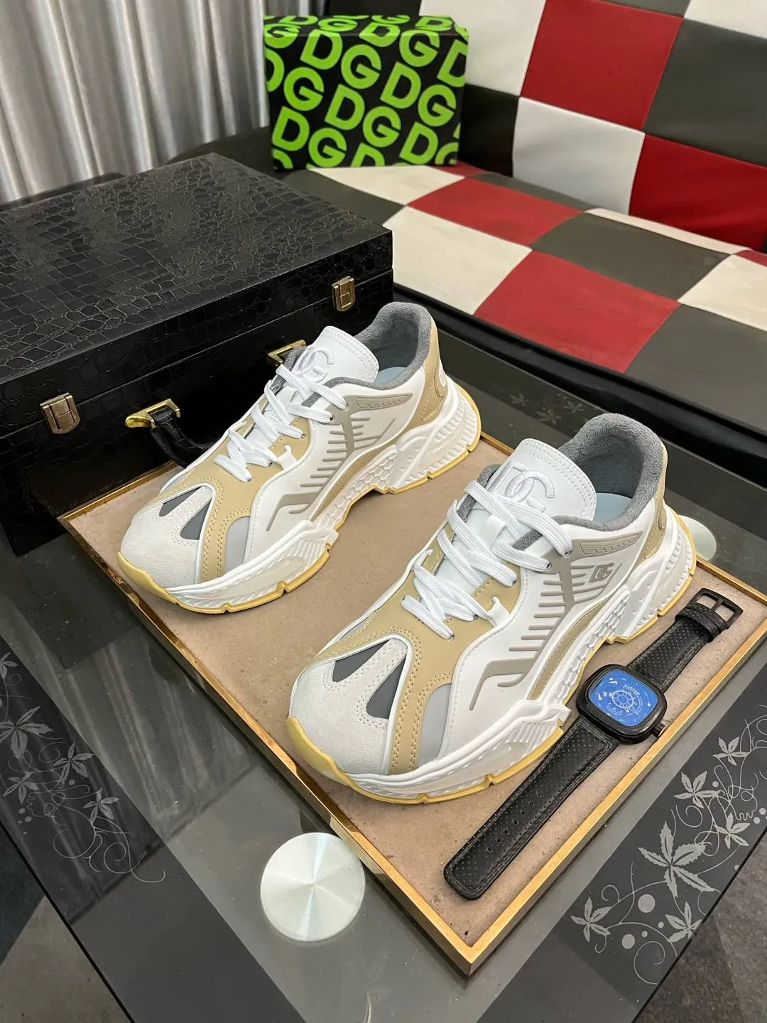 Men's men's shoes💰560⌚️⌚️DG "Dolce & Gabbana" low-top casual shoes Regular size: 35-46 Product material: Upper imported cowhide stitching fabric, breathable lining, original outsole